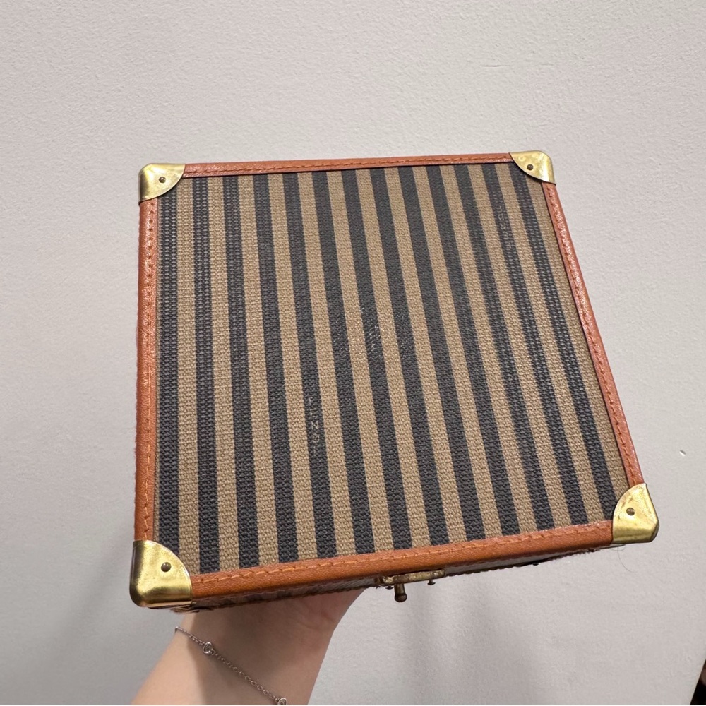 1980 FENDI Cubic Zucca Stripe Box - Picture 3 of 11